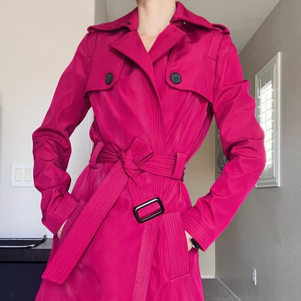 Narciso Rodriguez Fuchsia Trench Coat